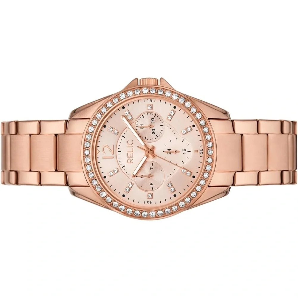 Relic by Fossil Women's Emersyn Rose Gold-Tone Multifunction Watch ZR16023